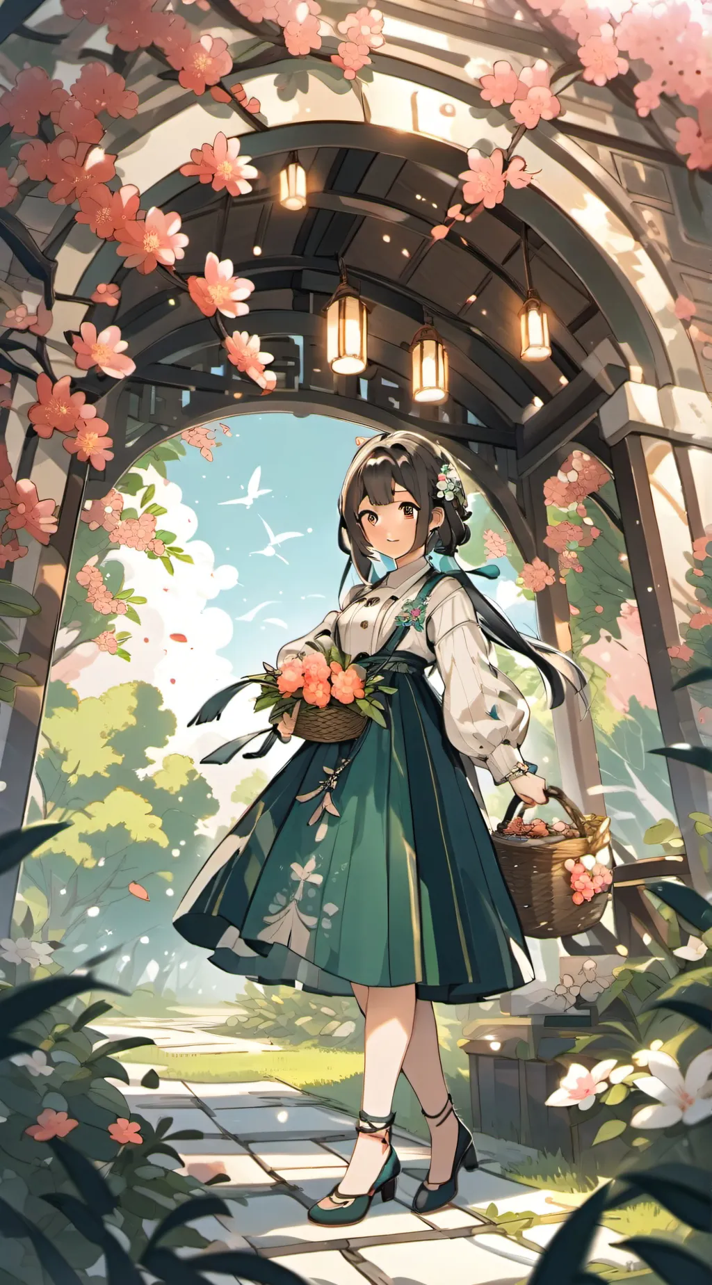 ai character: Midori Sakura background