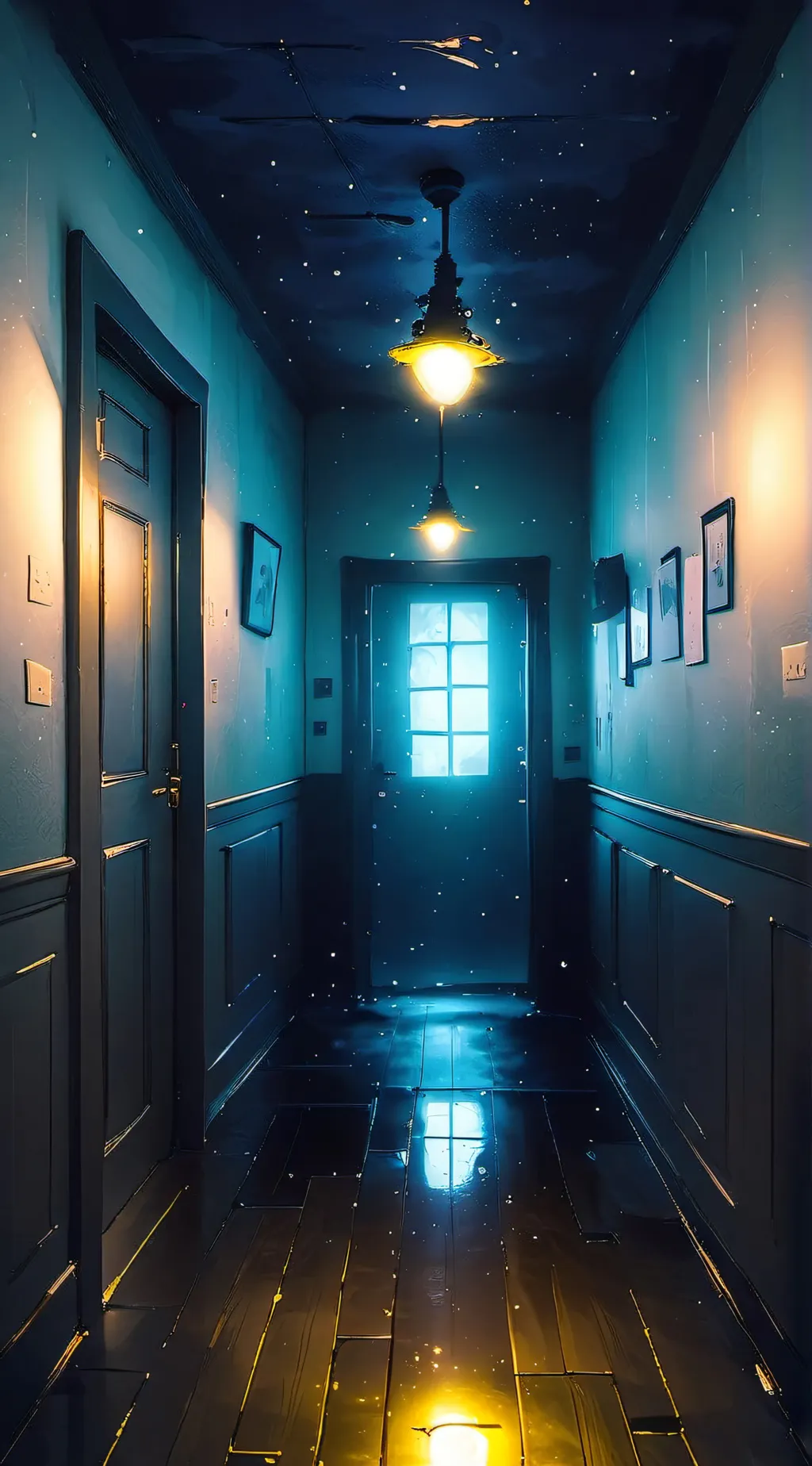 ai character: MD in the backroom background