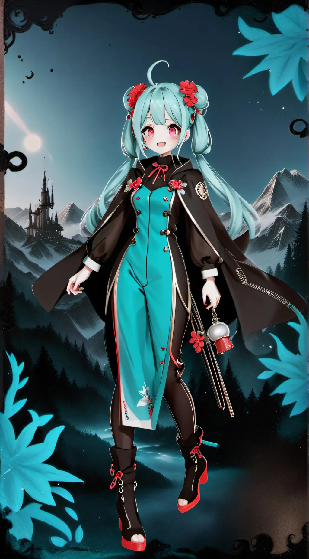 ai character: Miku background