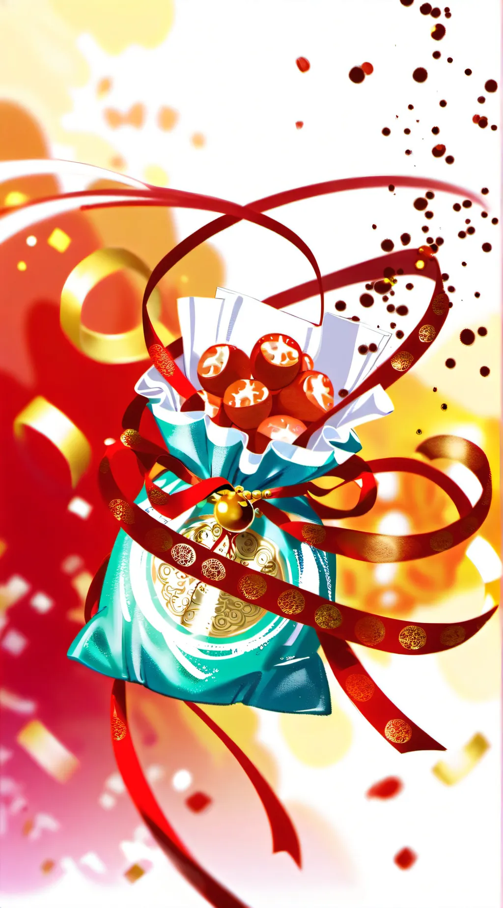 ai character: Stand lucky bag background