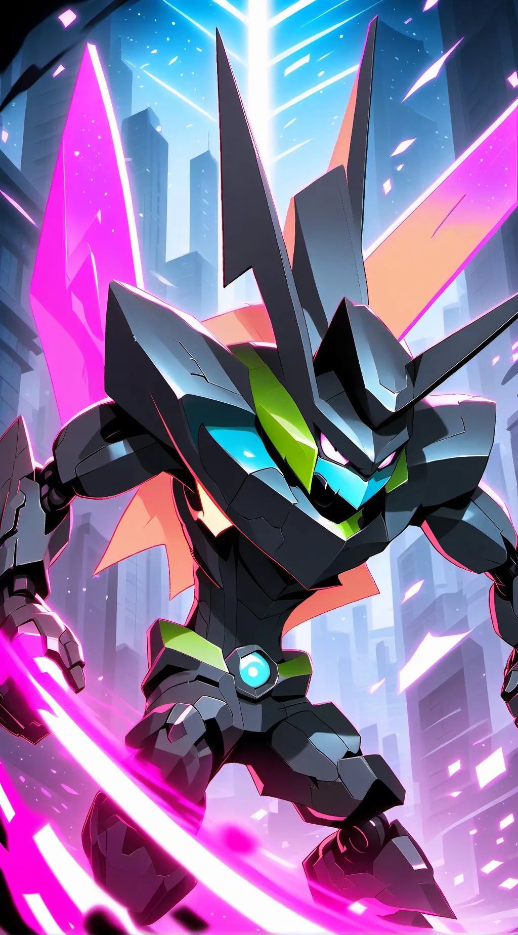 ai character: Puring reed power background