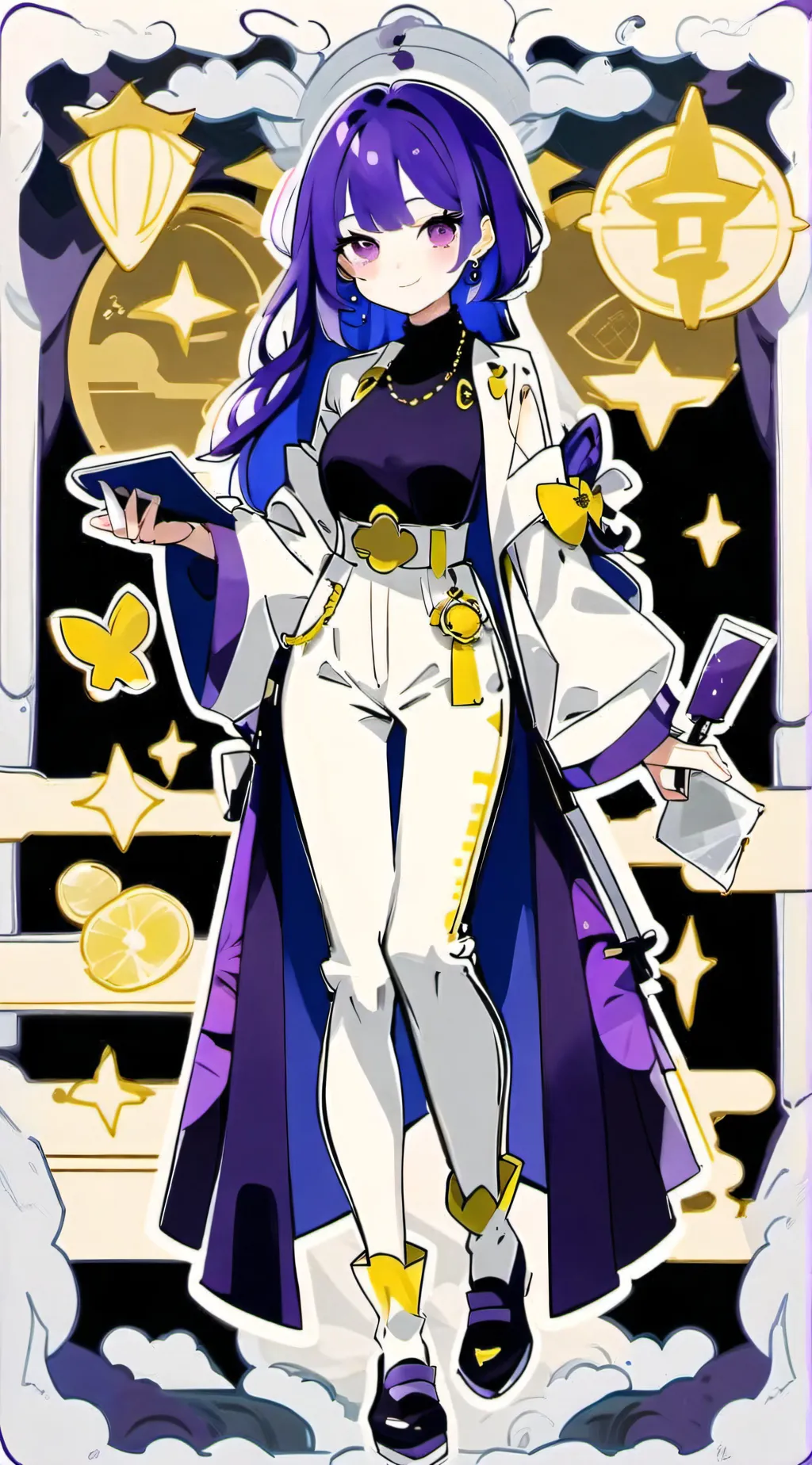 ai character: Una background