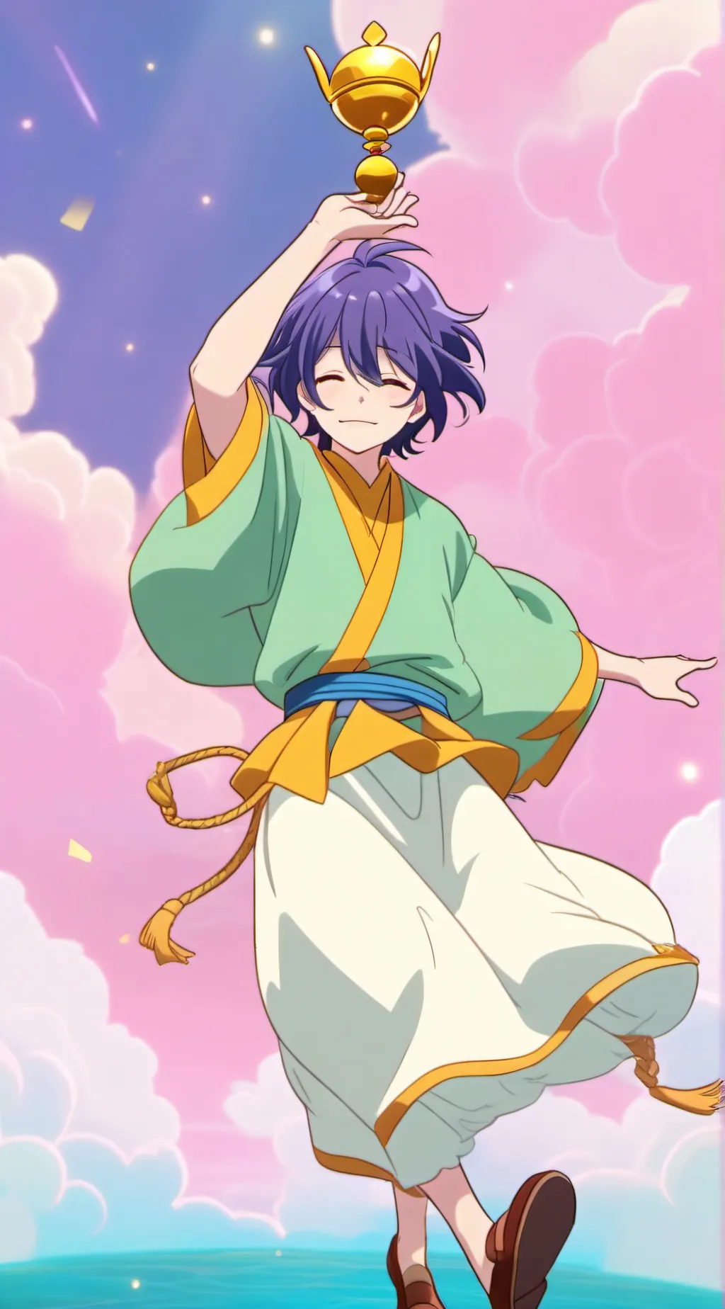 ai character: Vermeil background