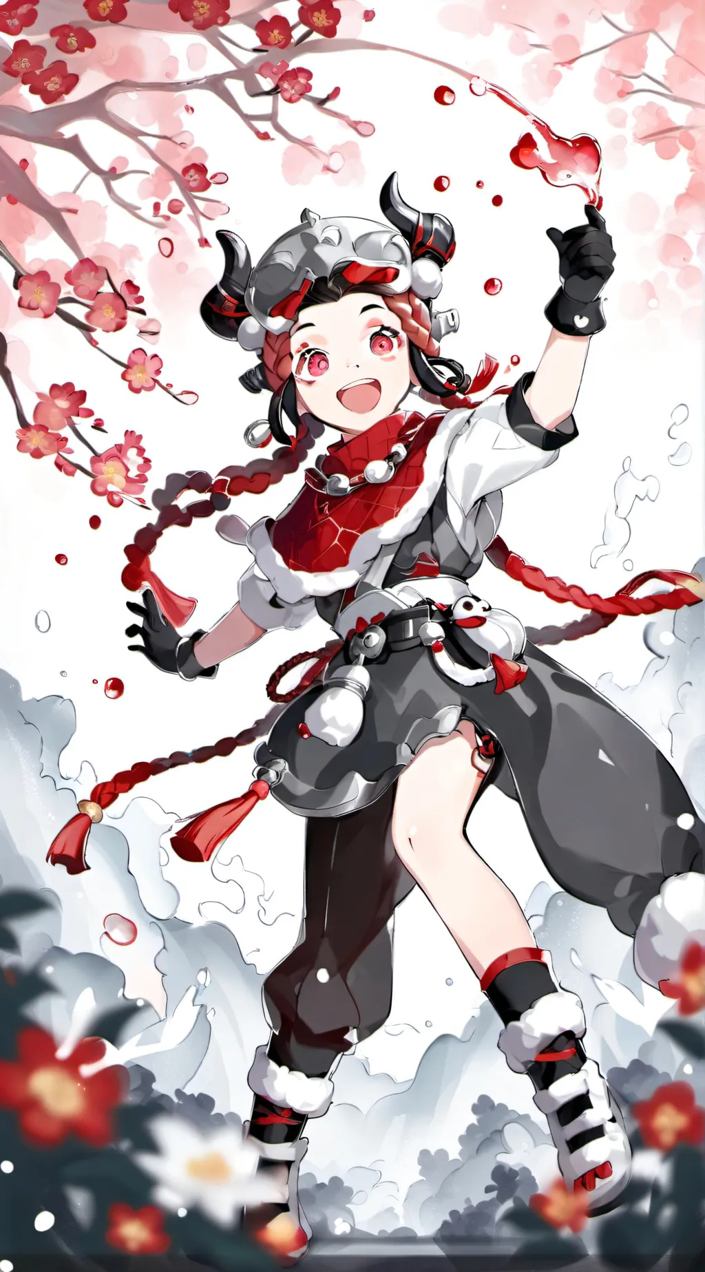 ai character: Ds new year background