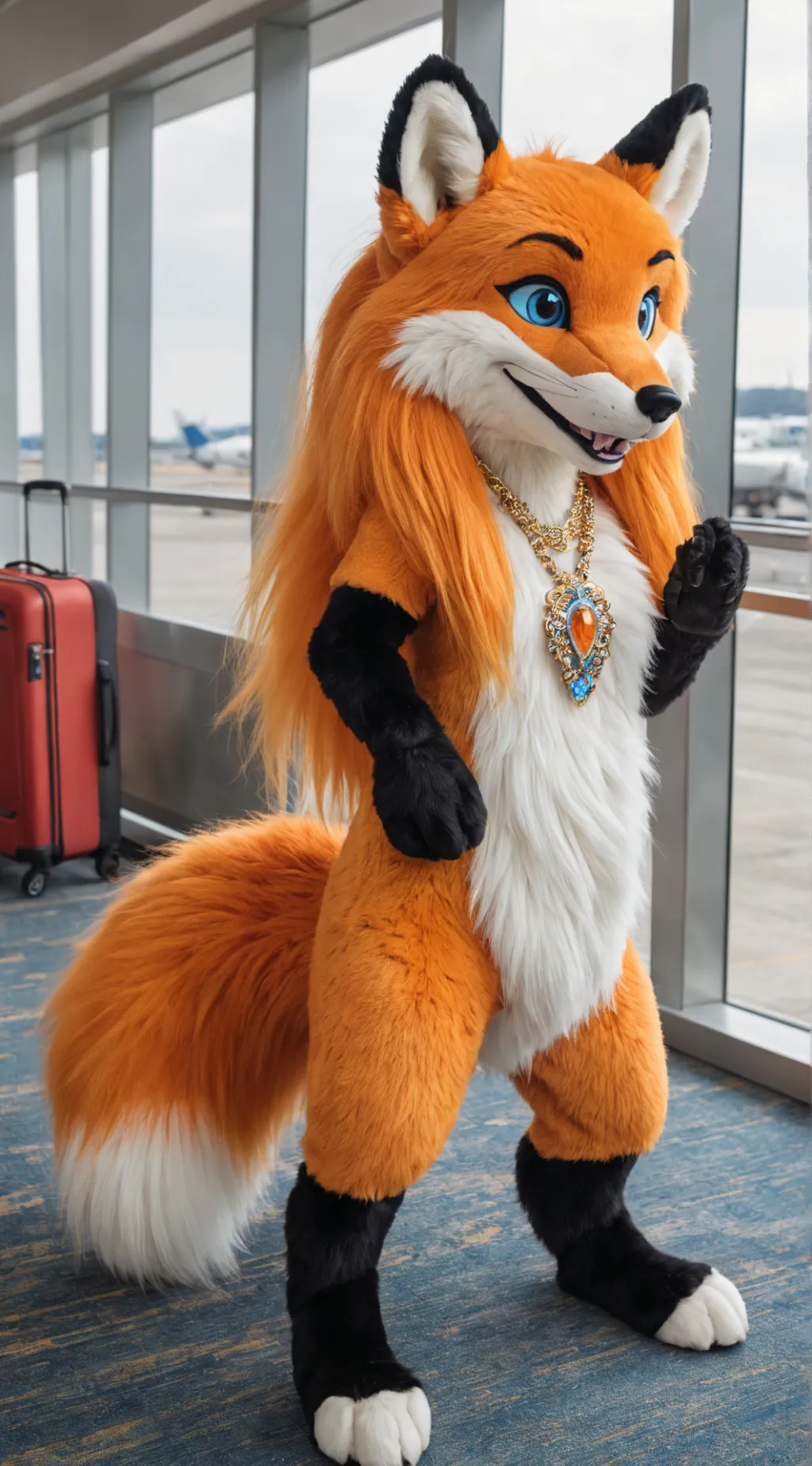 ai character: Heidi the Fox background