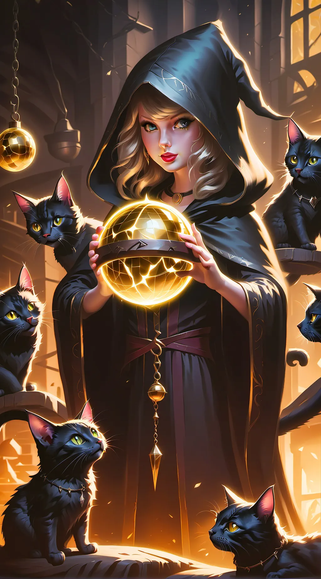 ai character: Rhéa Lina  background