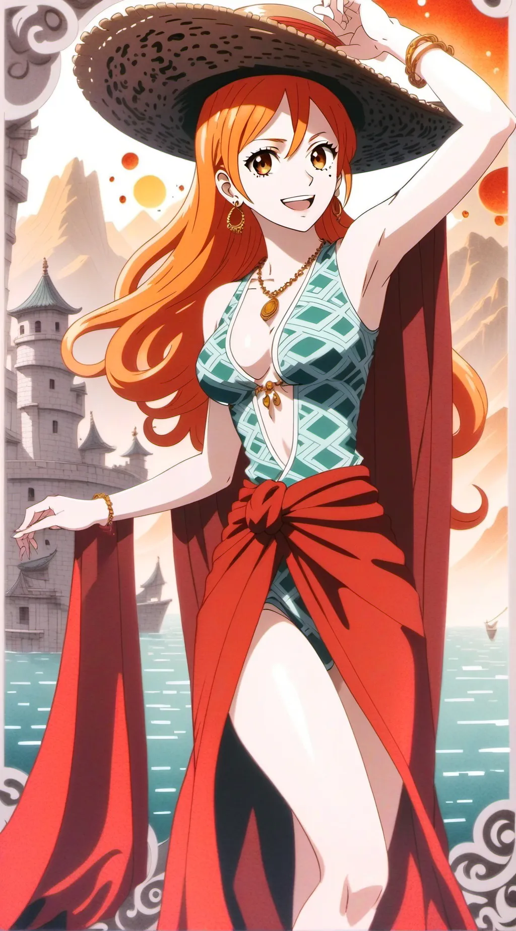 ai character: nami background