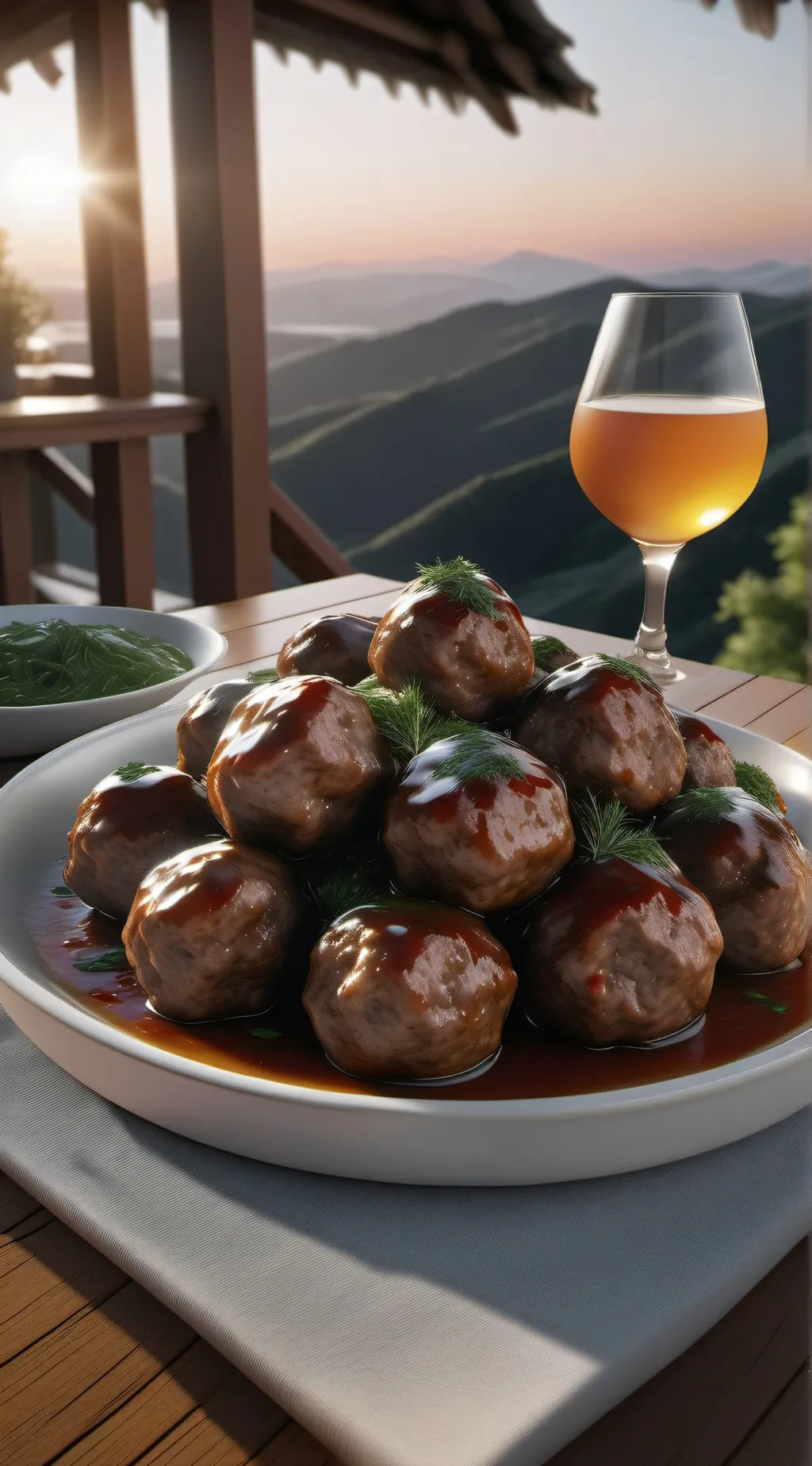 ai character: Marria or meatball background