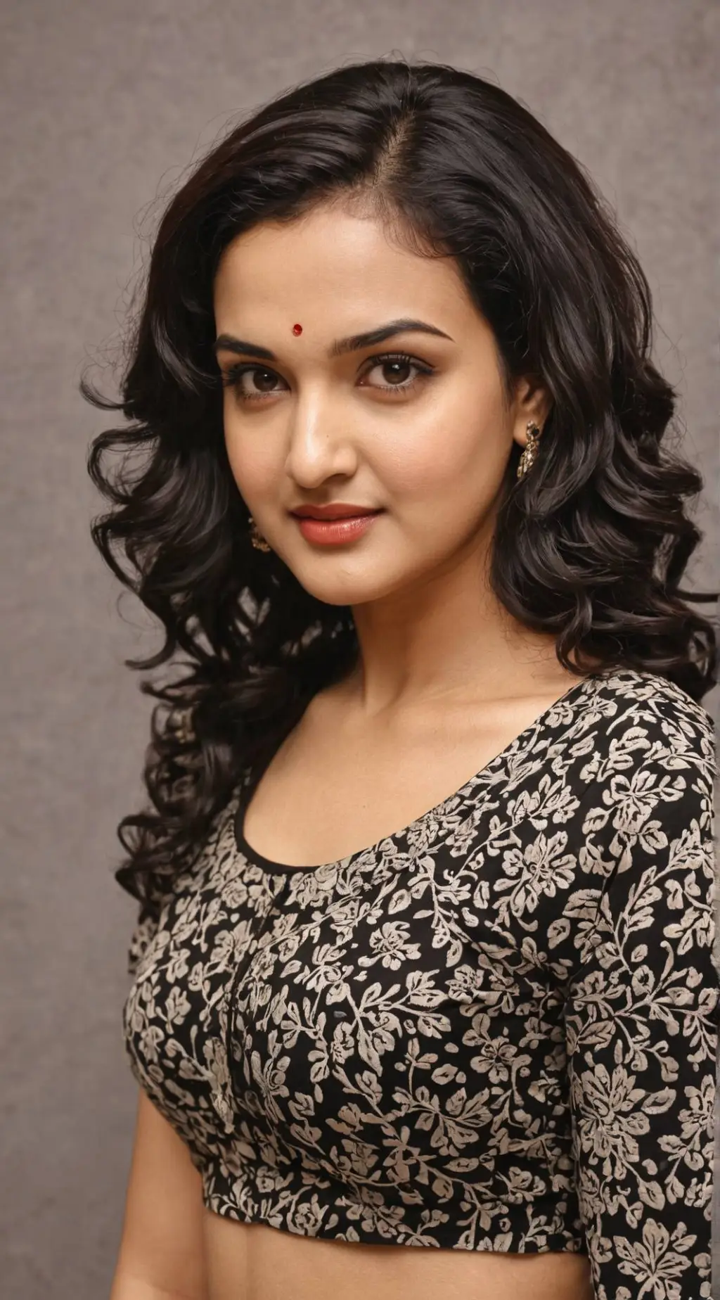 ai character: actress HoneyRose background