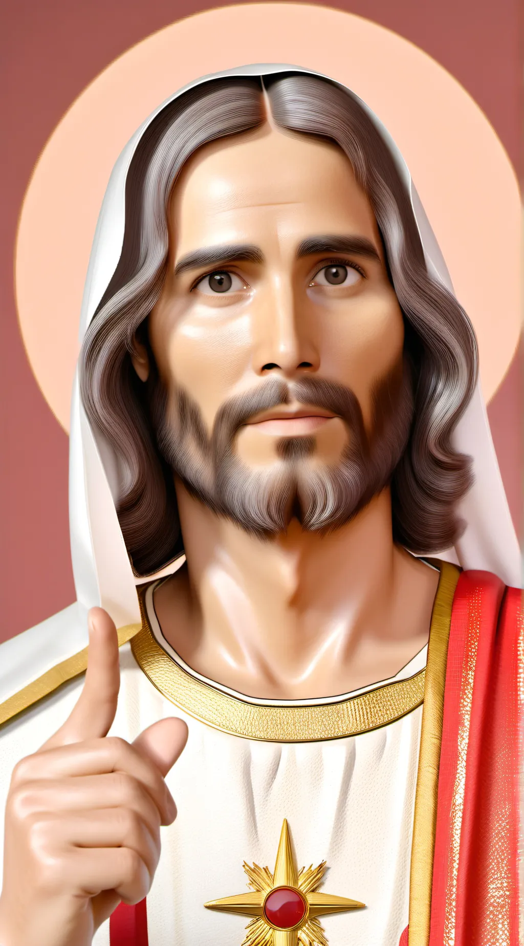 ai character: Jesus Christ  background
