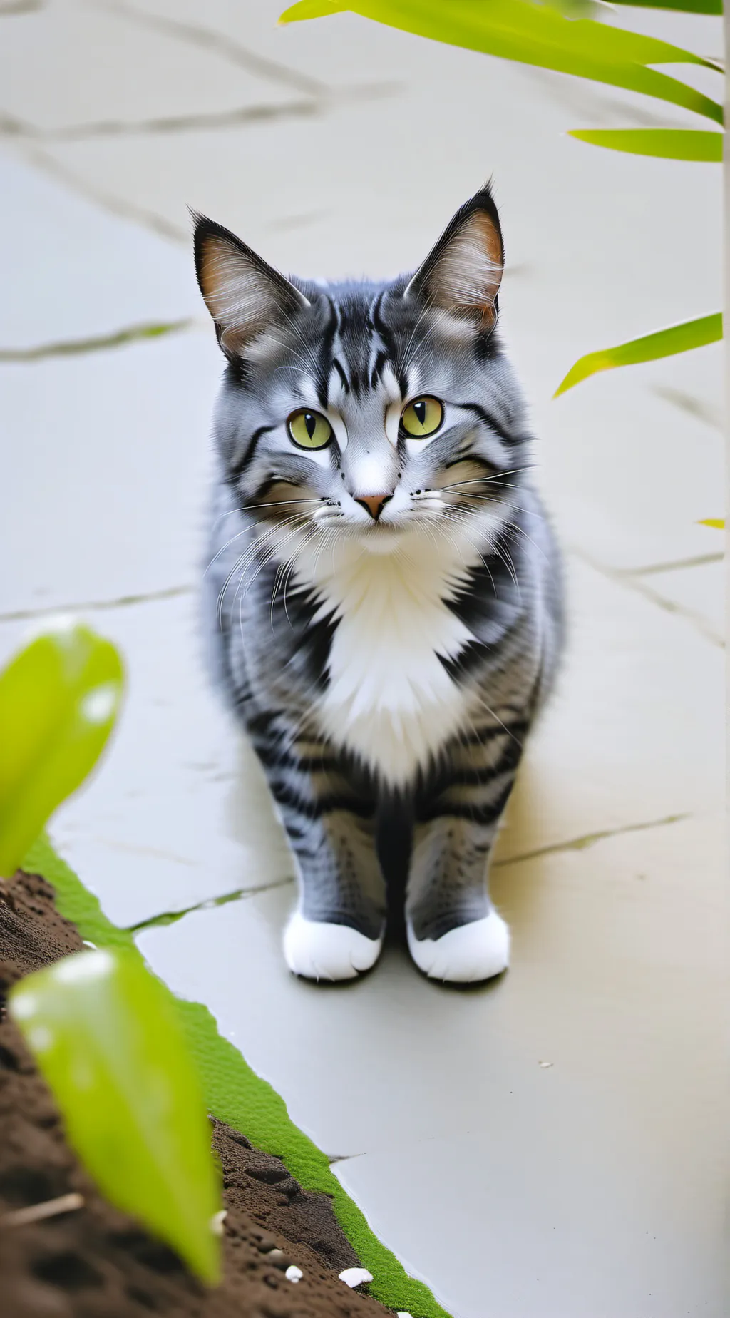 ai character: a cat background