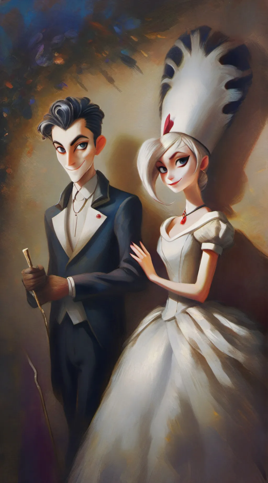 ai character: Hazbin hotel  background