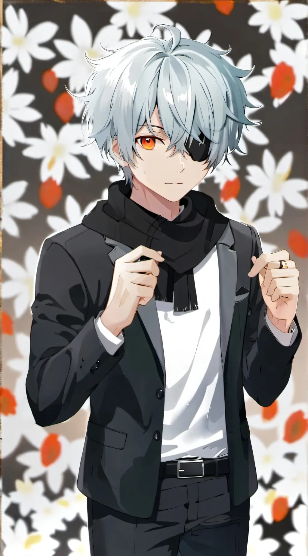 ai character: Mha - Halloween  background