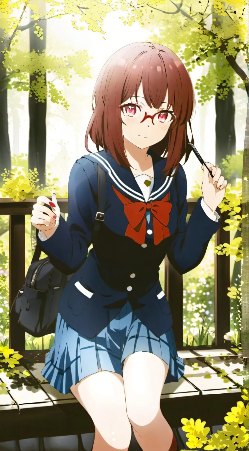 ai character: Info chan  background