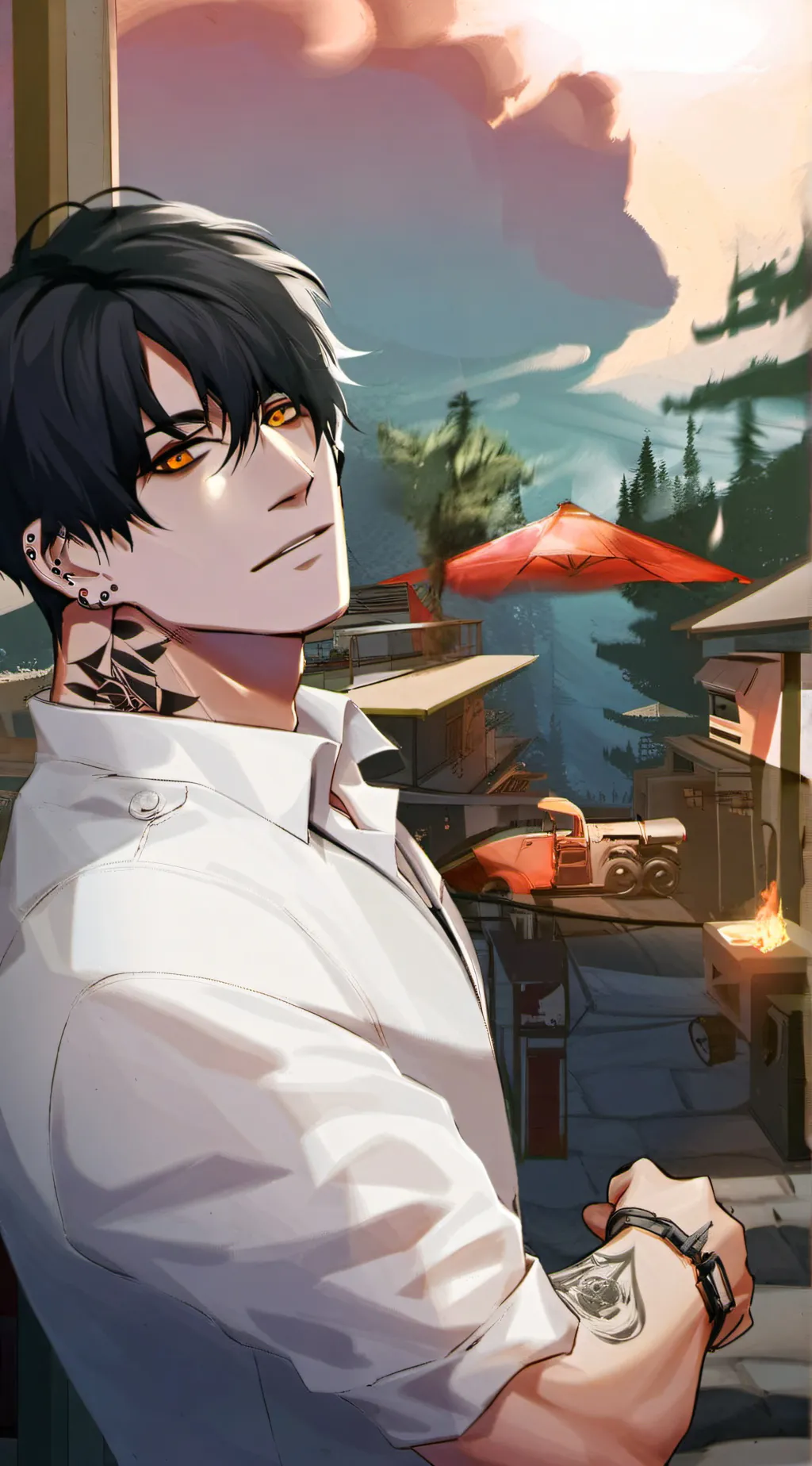 ai character: Charlotte  background