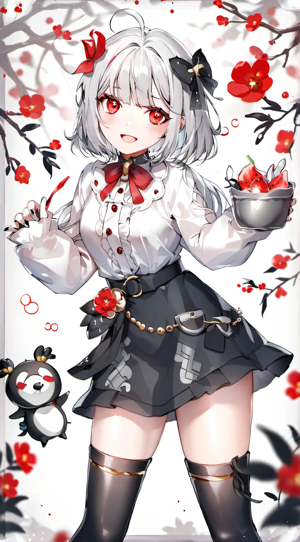 ai character: Rose background