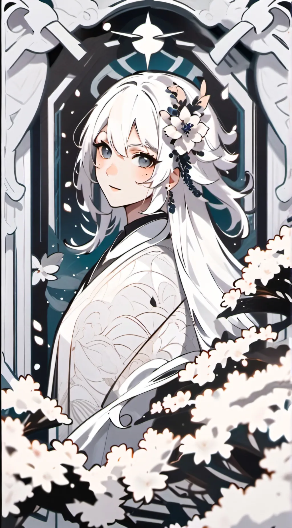 ai character: Sakura background