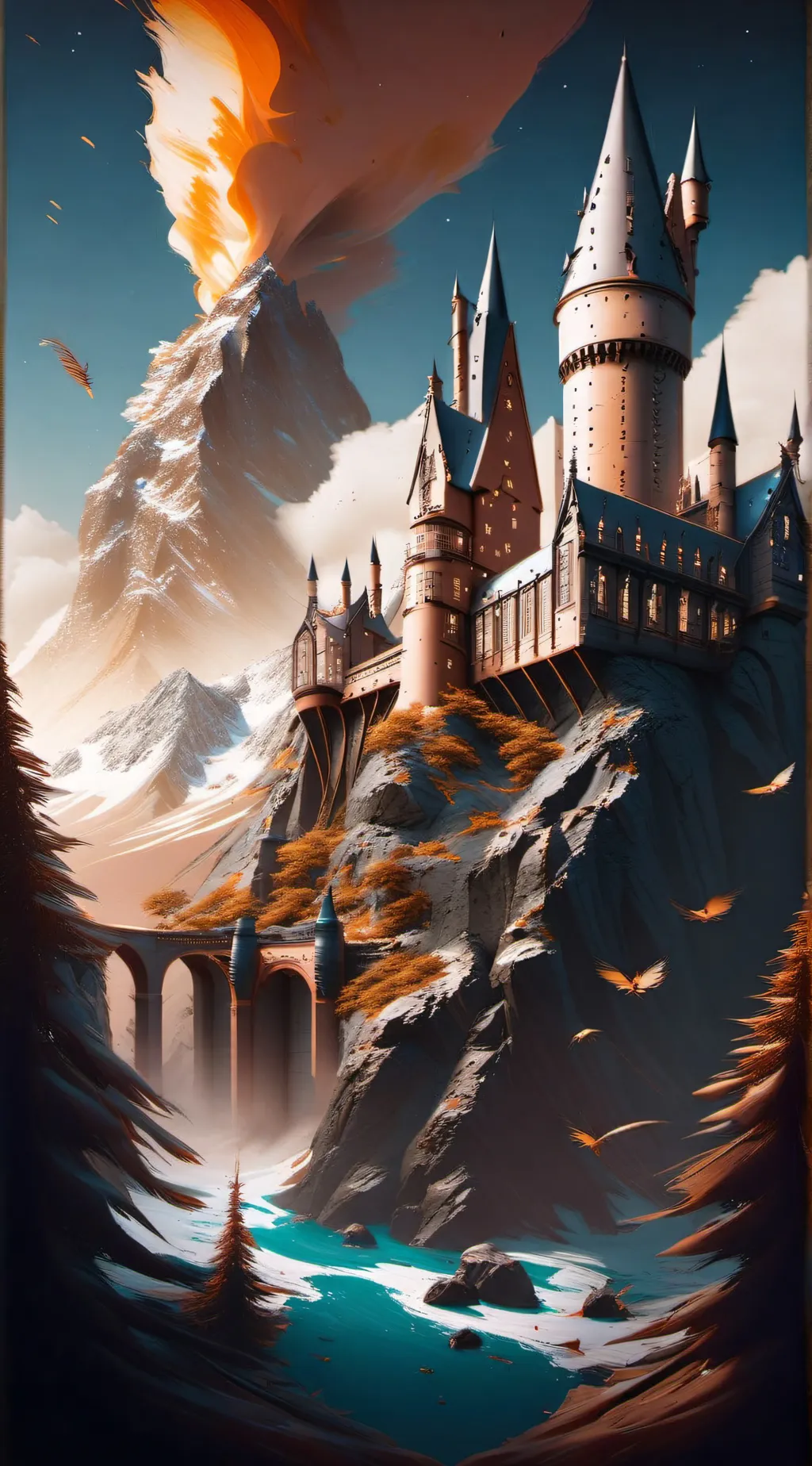 ai character: Hogwarts  background