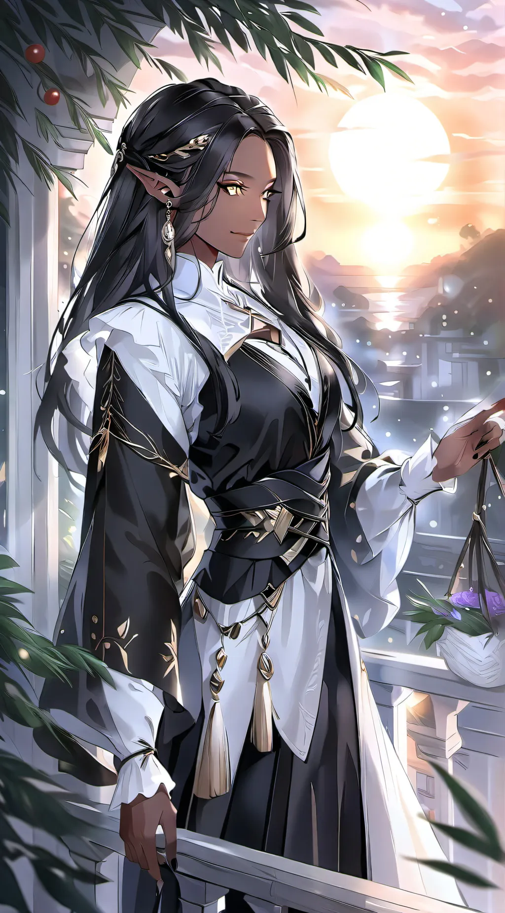 ai character: Flamia  background