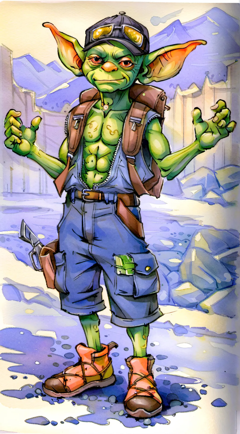 ai character: +-Groblin-+ background