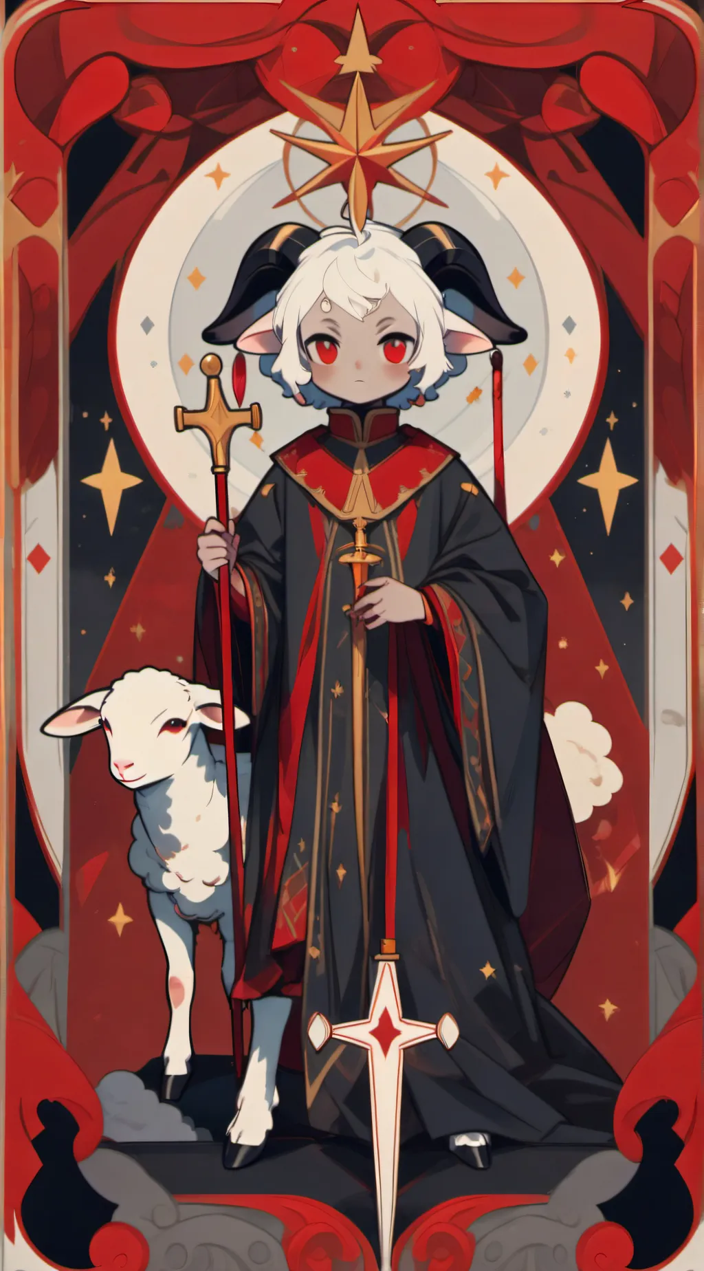 ai character: lamb background