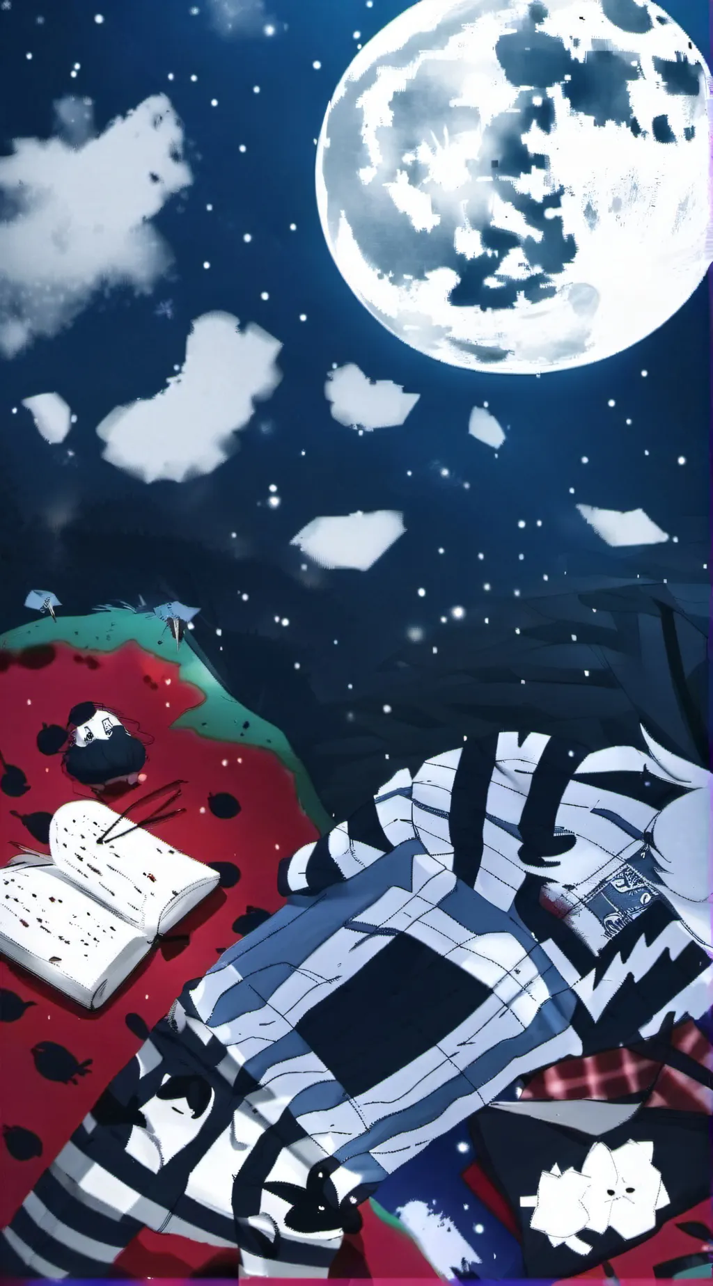 ai character: 🕸UPPERMOON NIGHT✨ background