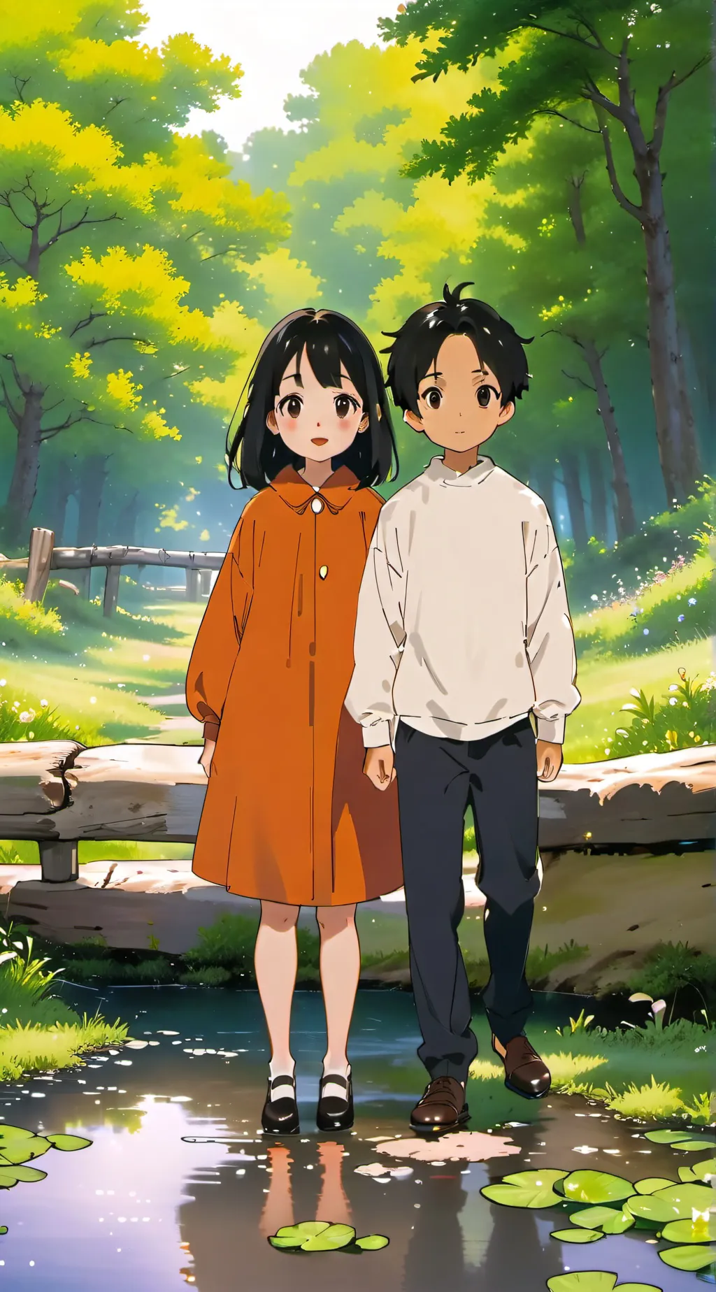 ai character: Ava and Caleb background