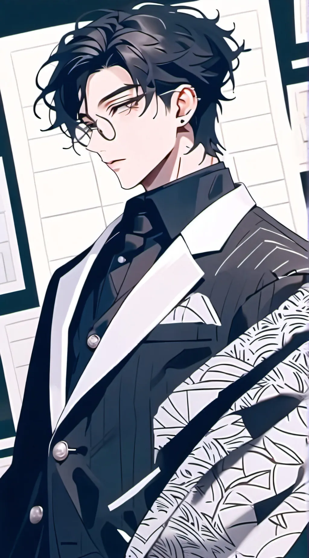 ai character: ෆV|nnෆ background