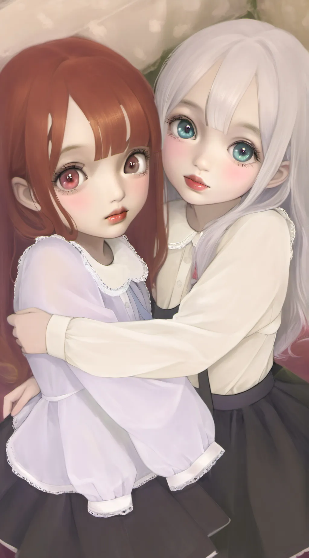 ai character: Tasha and sasha. background