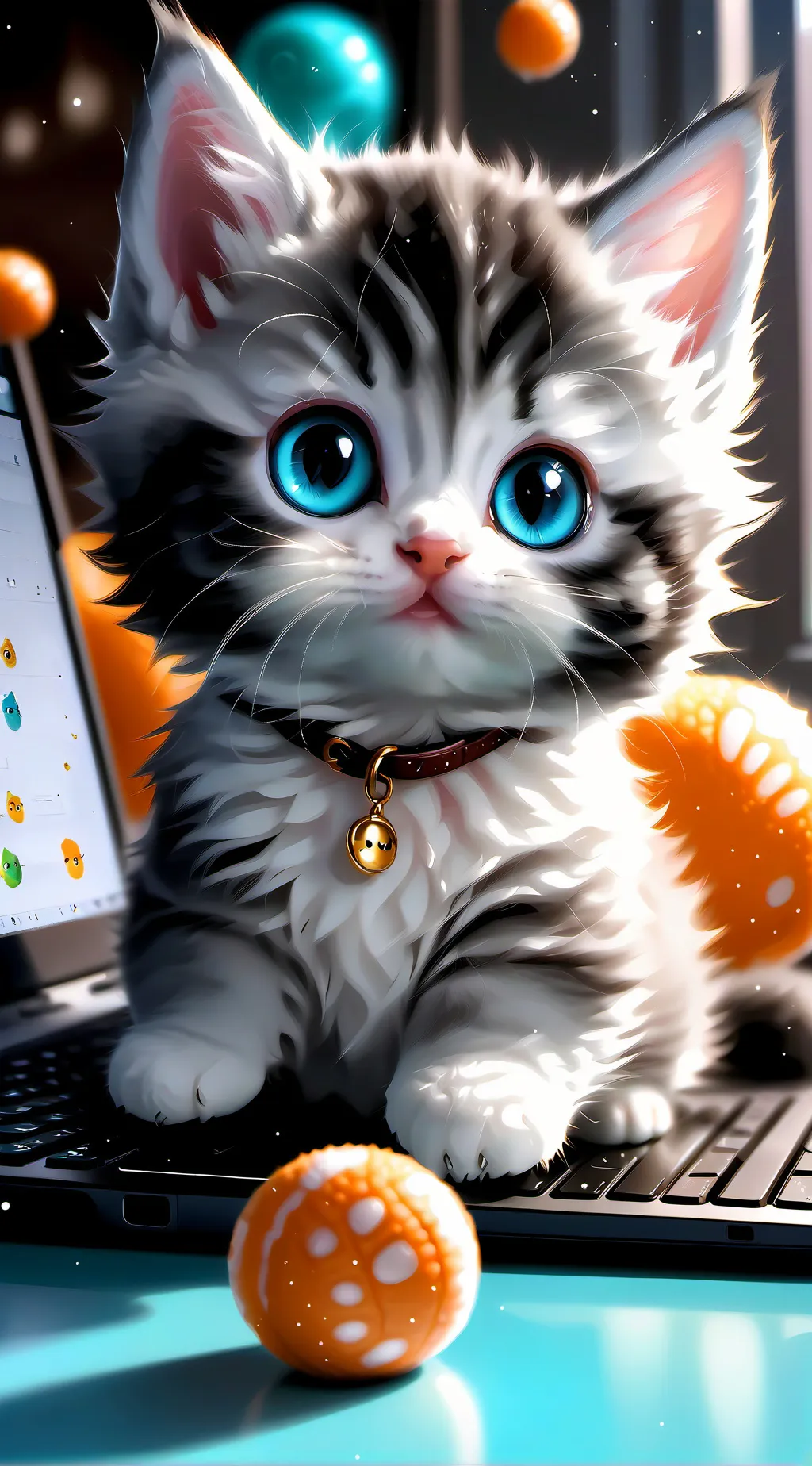 ai character: Marshmallow  background