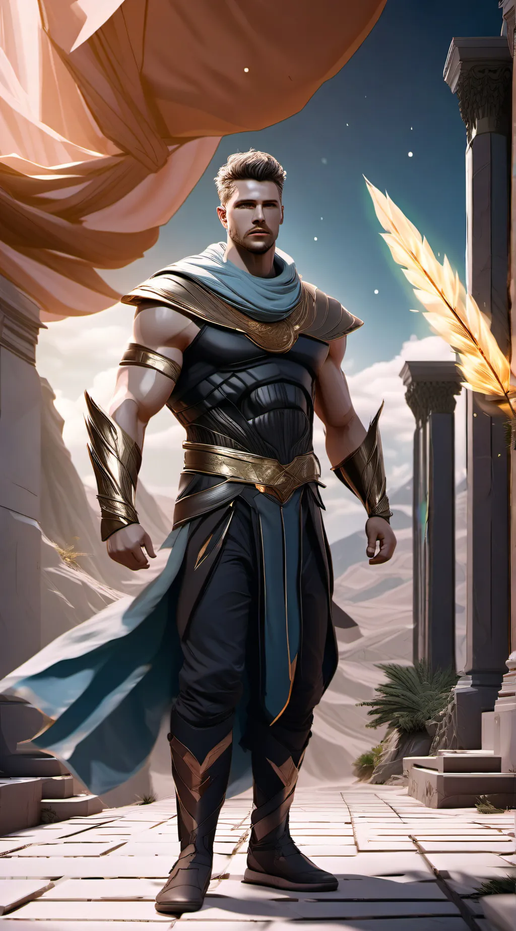 ai character: hyperion  background