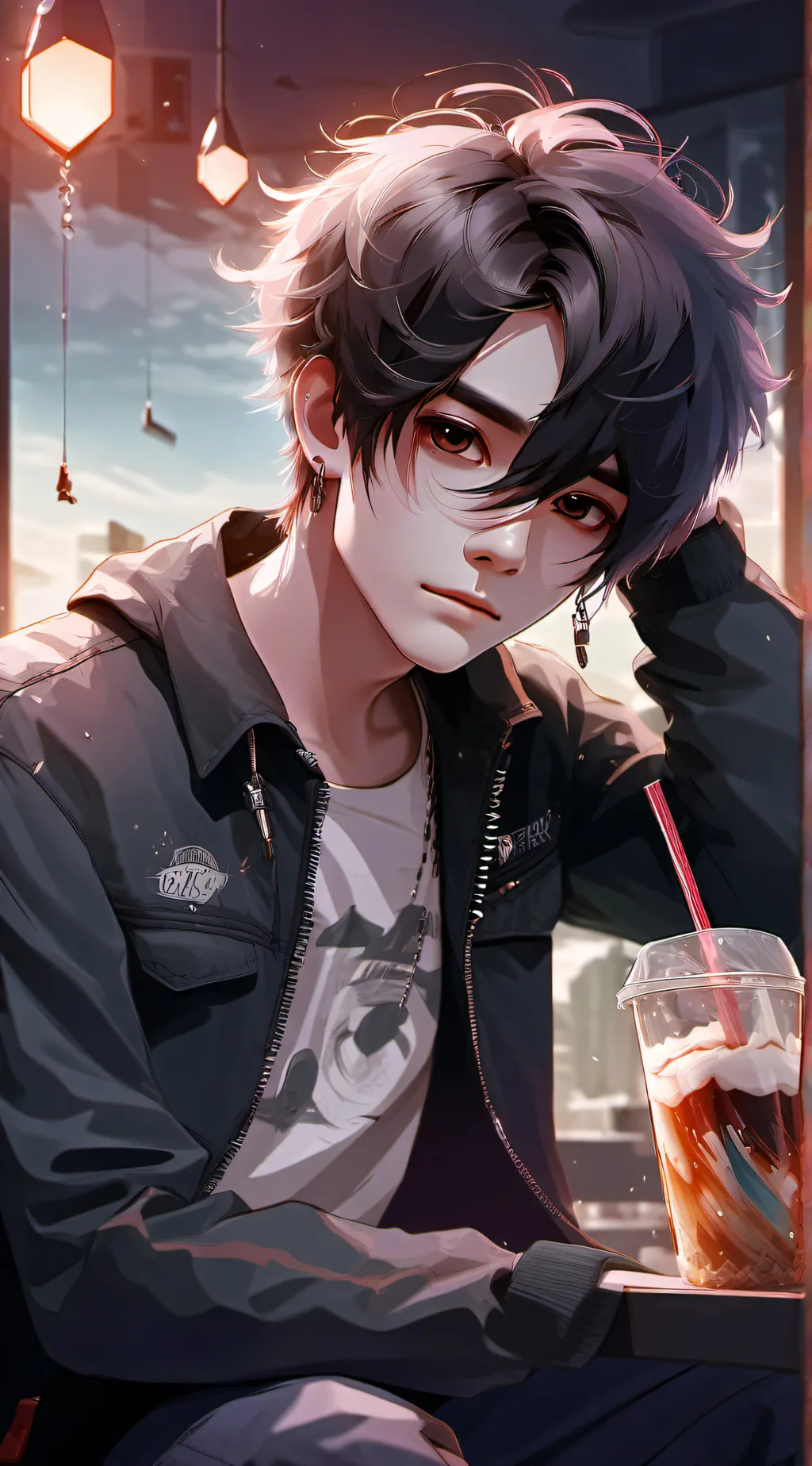 ai character: ⚠️Leon⚠️ background