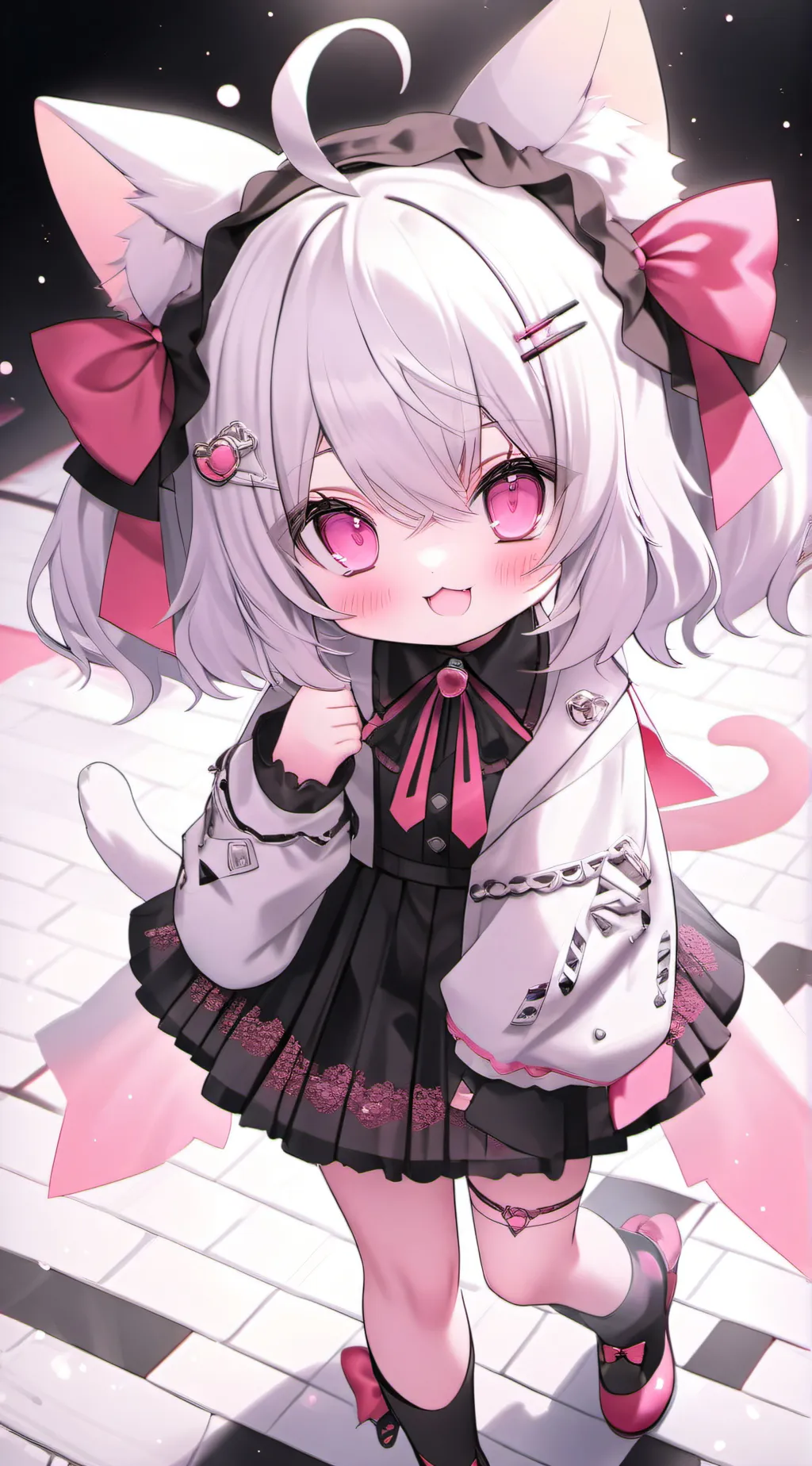 ai character: Eraser cat background