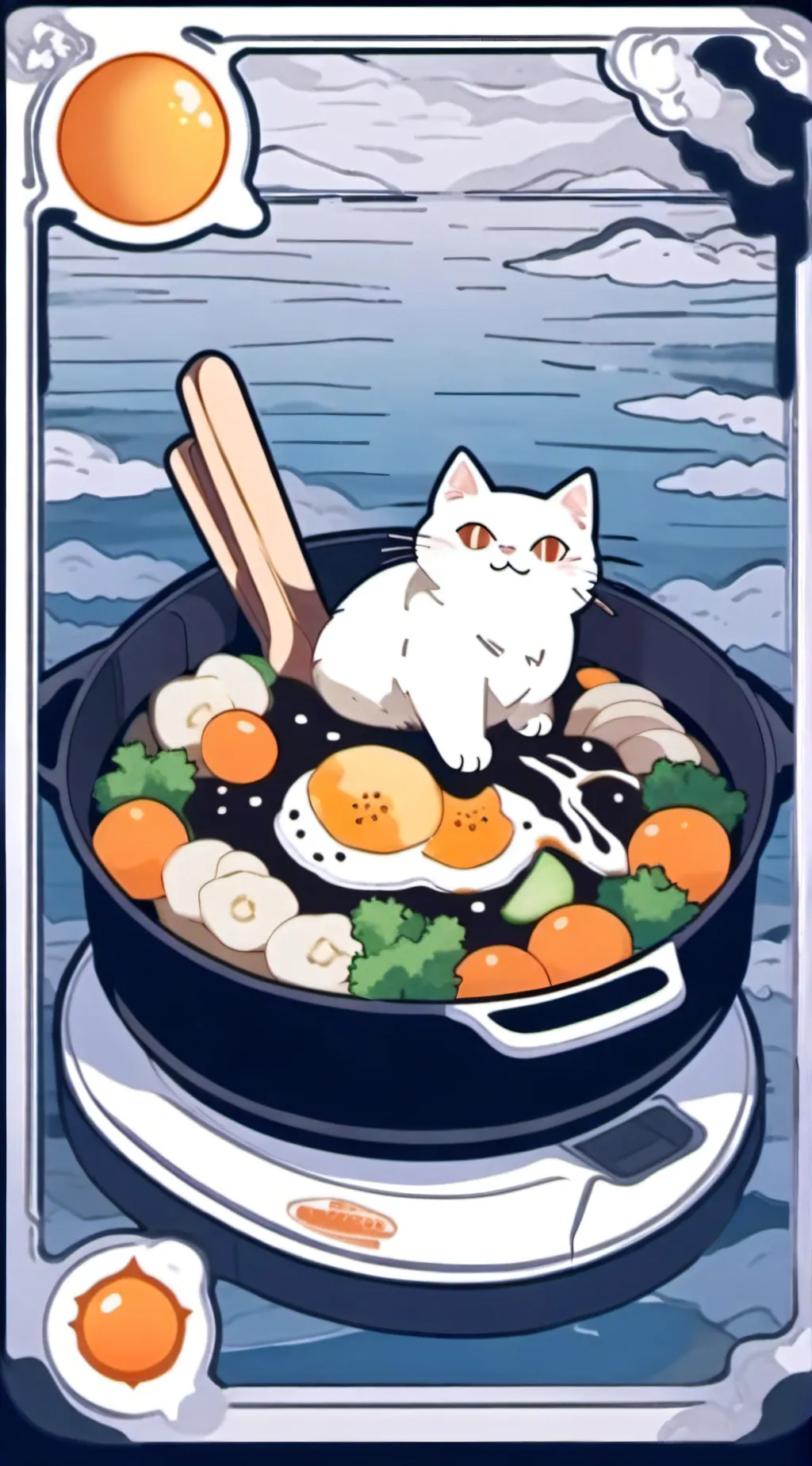 ai character: Pan cat(2) background