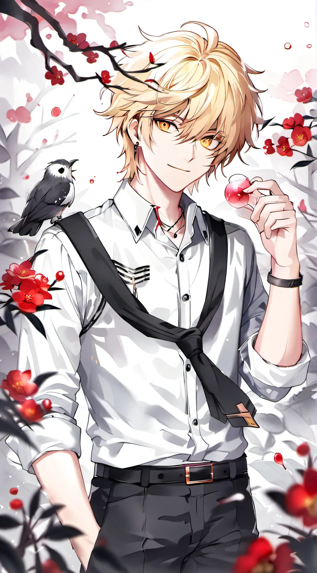 ai character: Murai in love  background