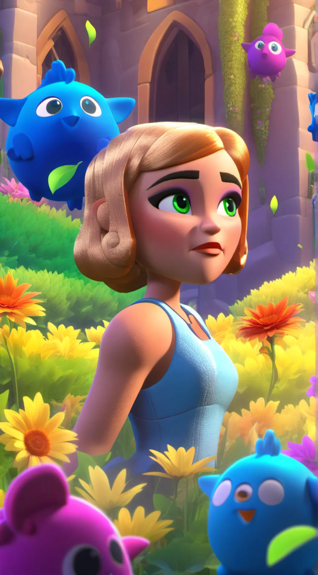 ai character: Cream the rabbit  background