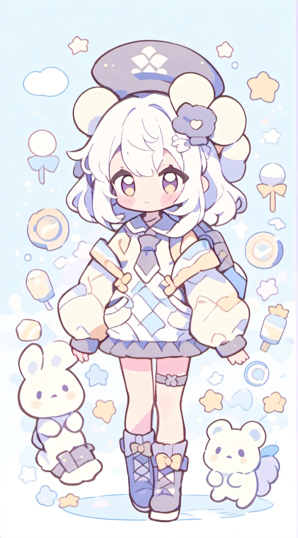 ai character: Frost background