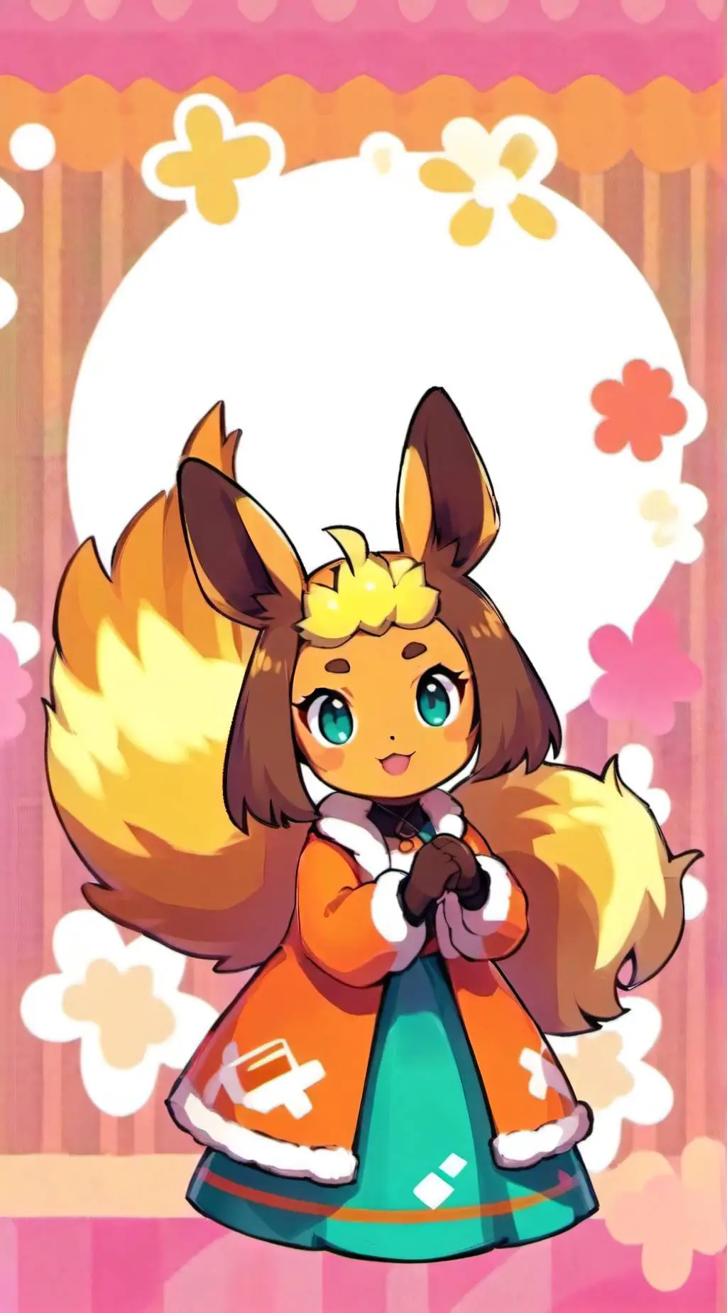 ai character: Mother Flareon background