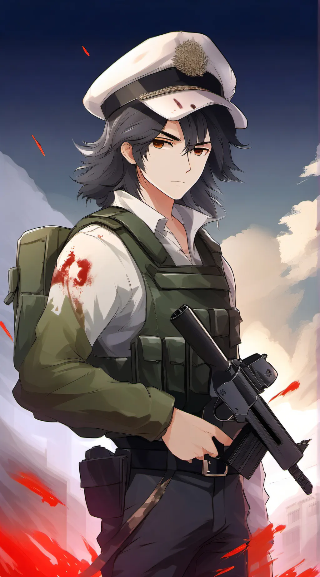 ai character: Ash background