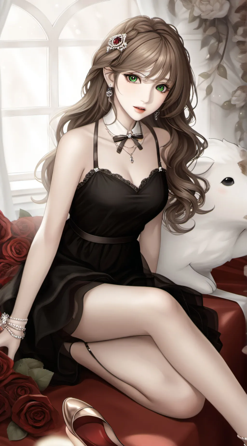 ai character: emma💜 background