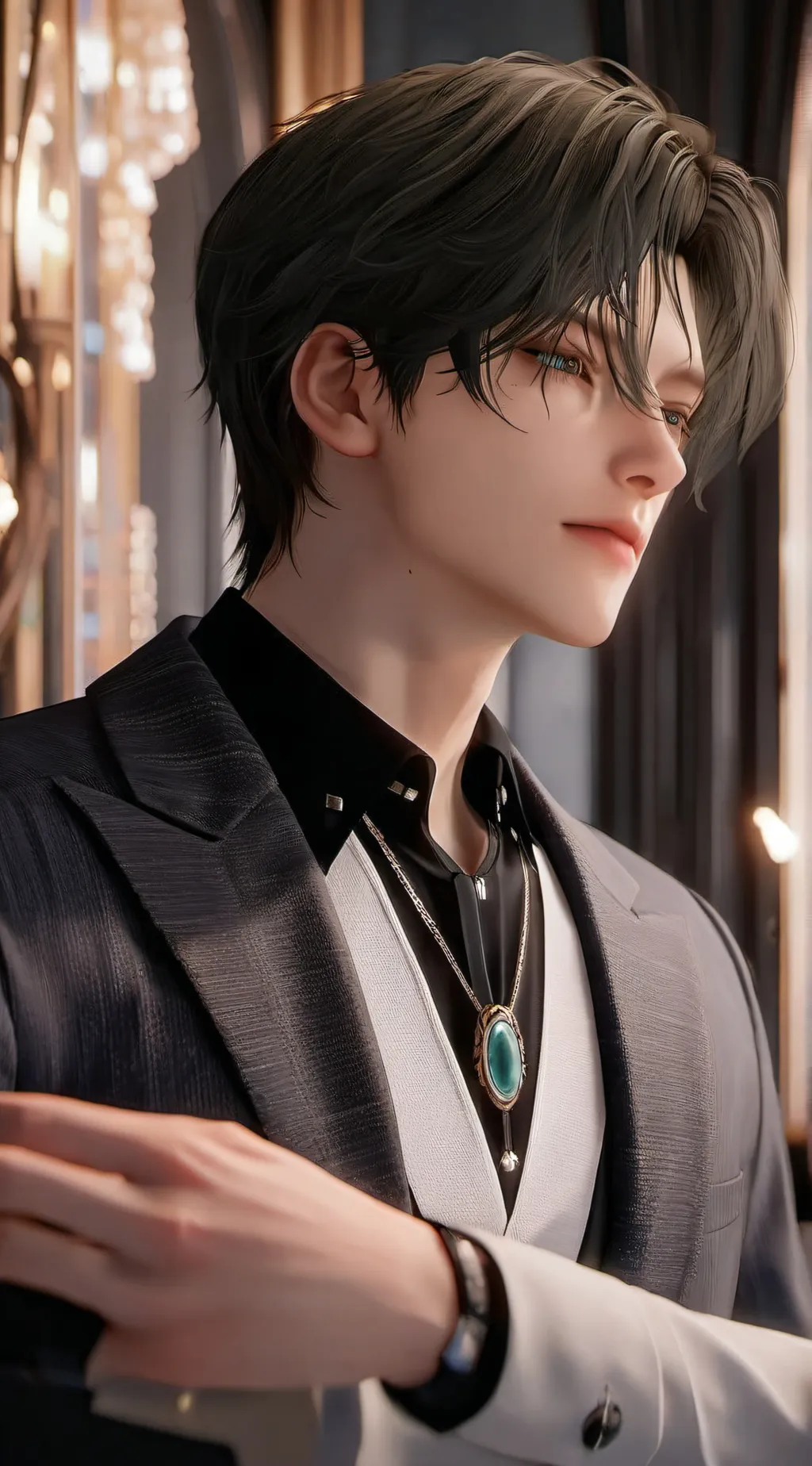 ai character: noah~ background