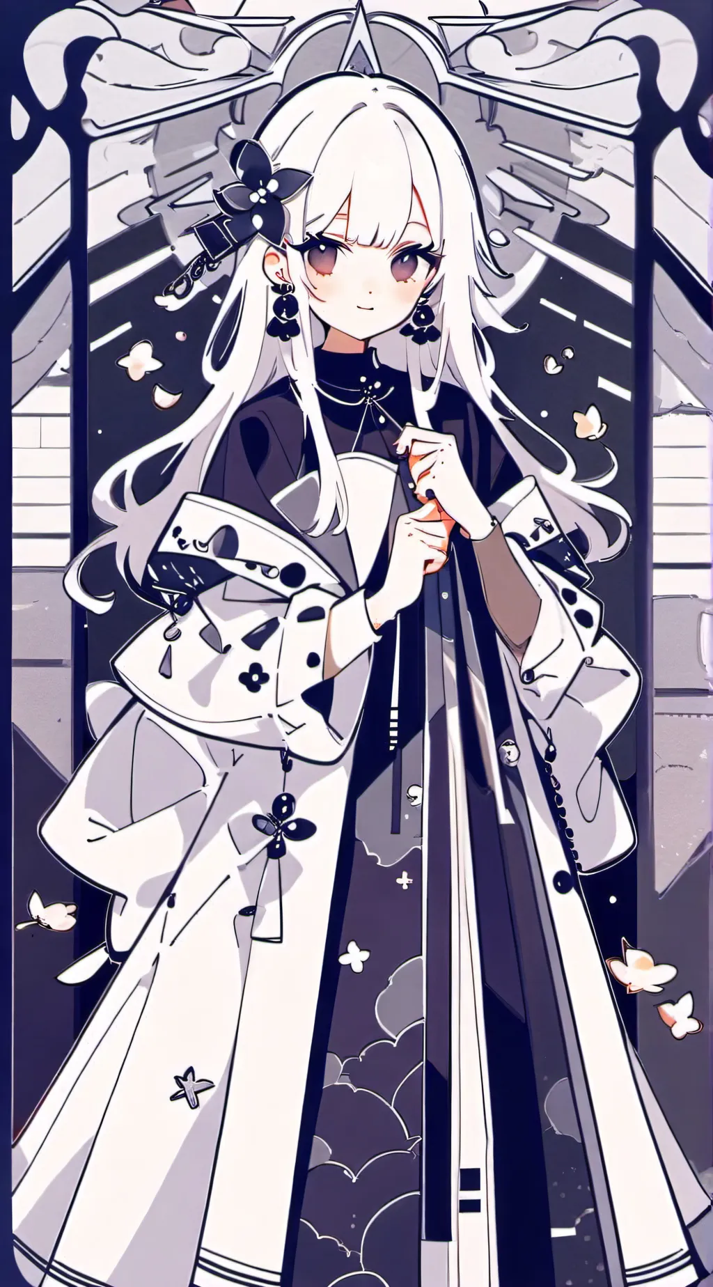 ai character: stormy background