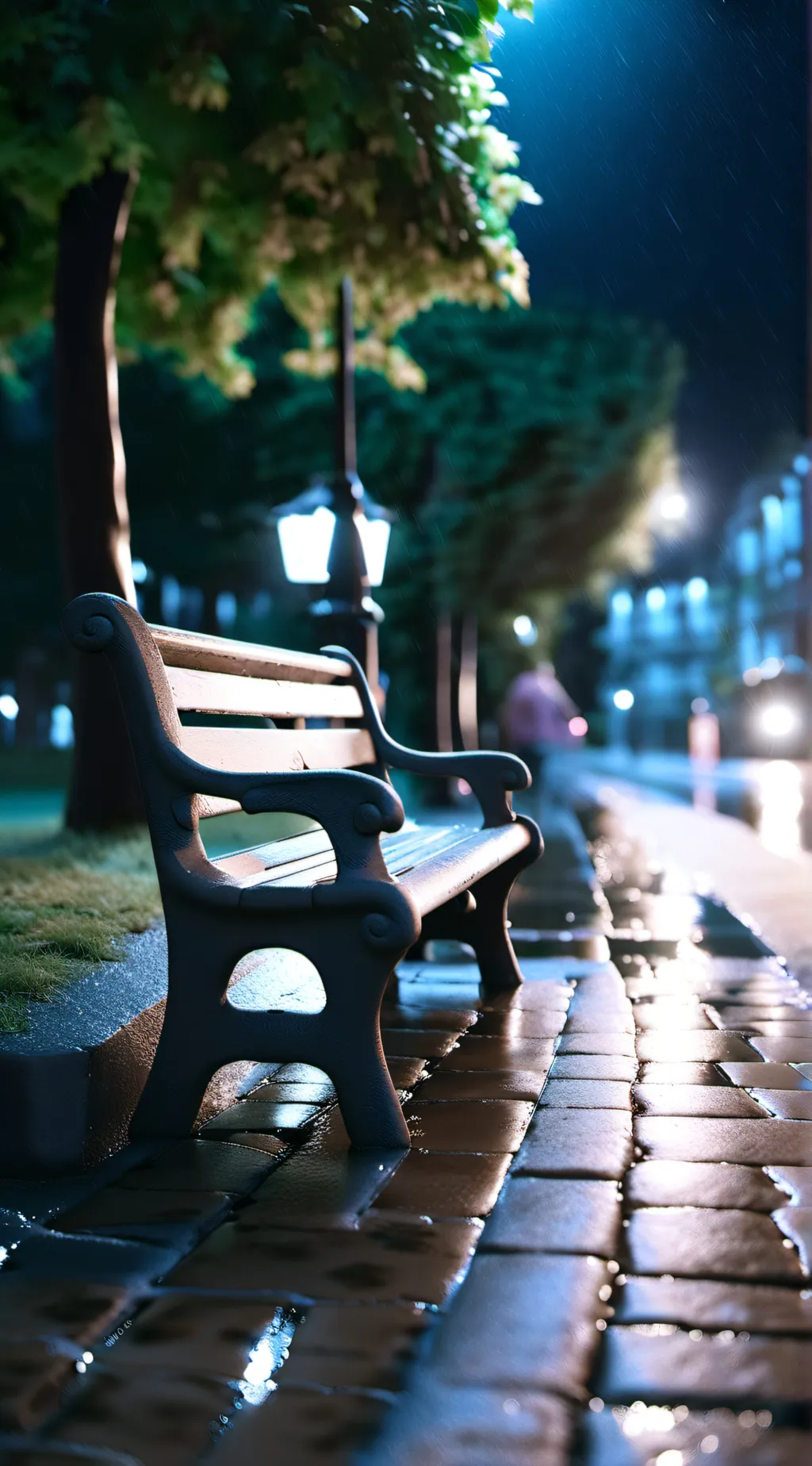 ai character: Hold on background