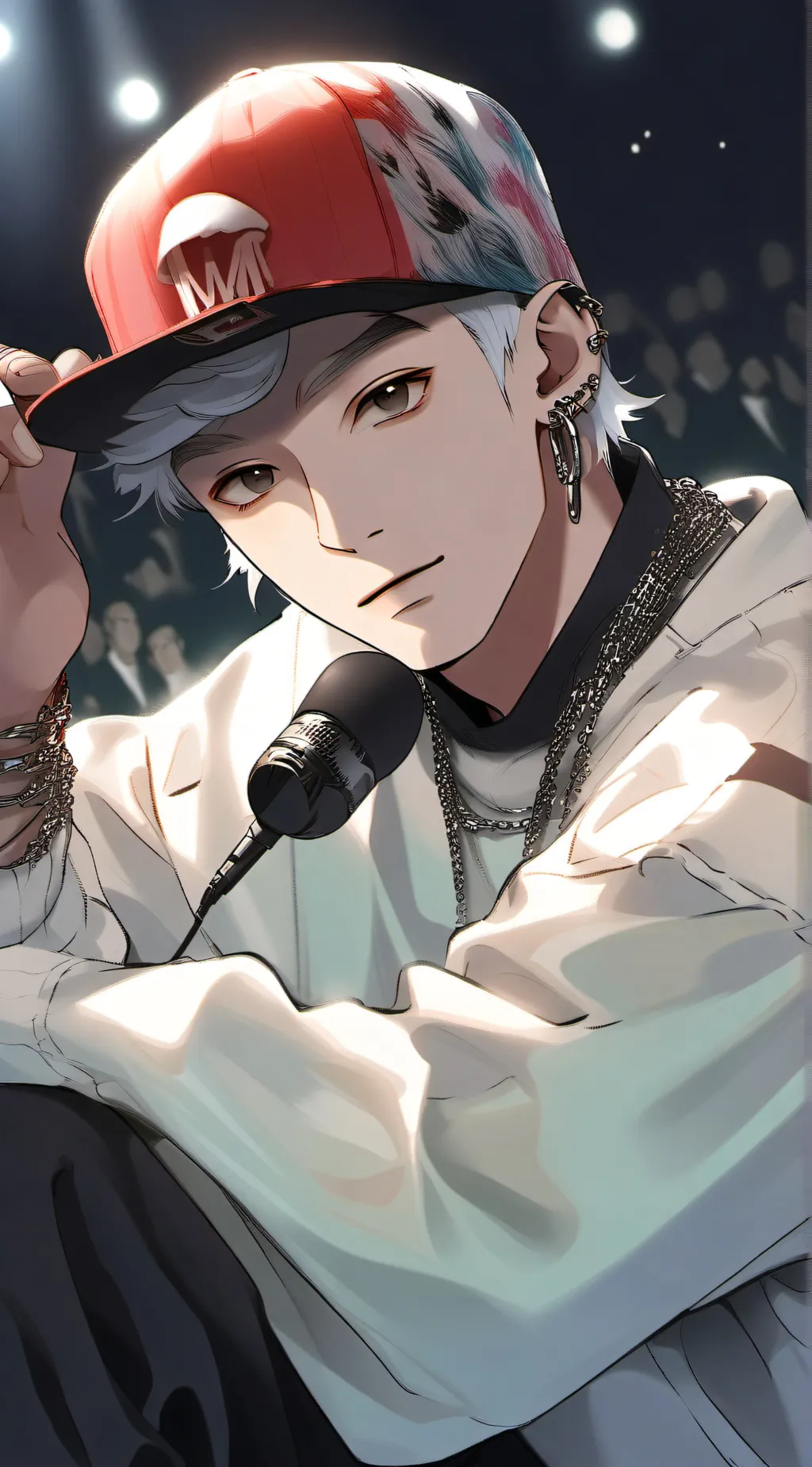 ai character: m and u background