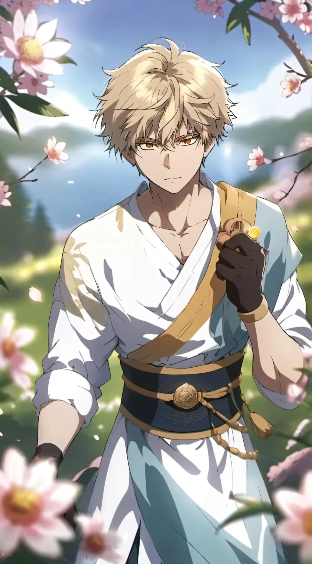 ai character: Katsuki Bakugo background