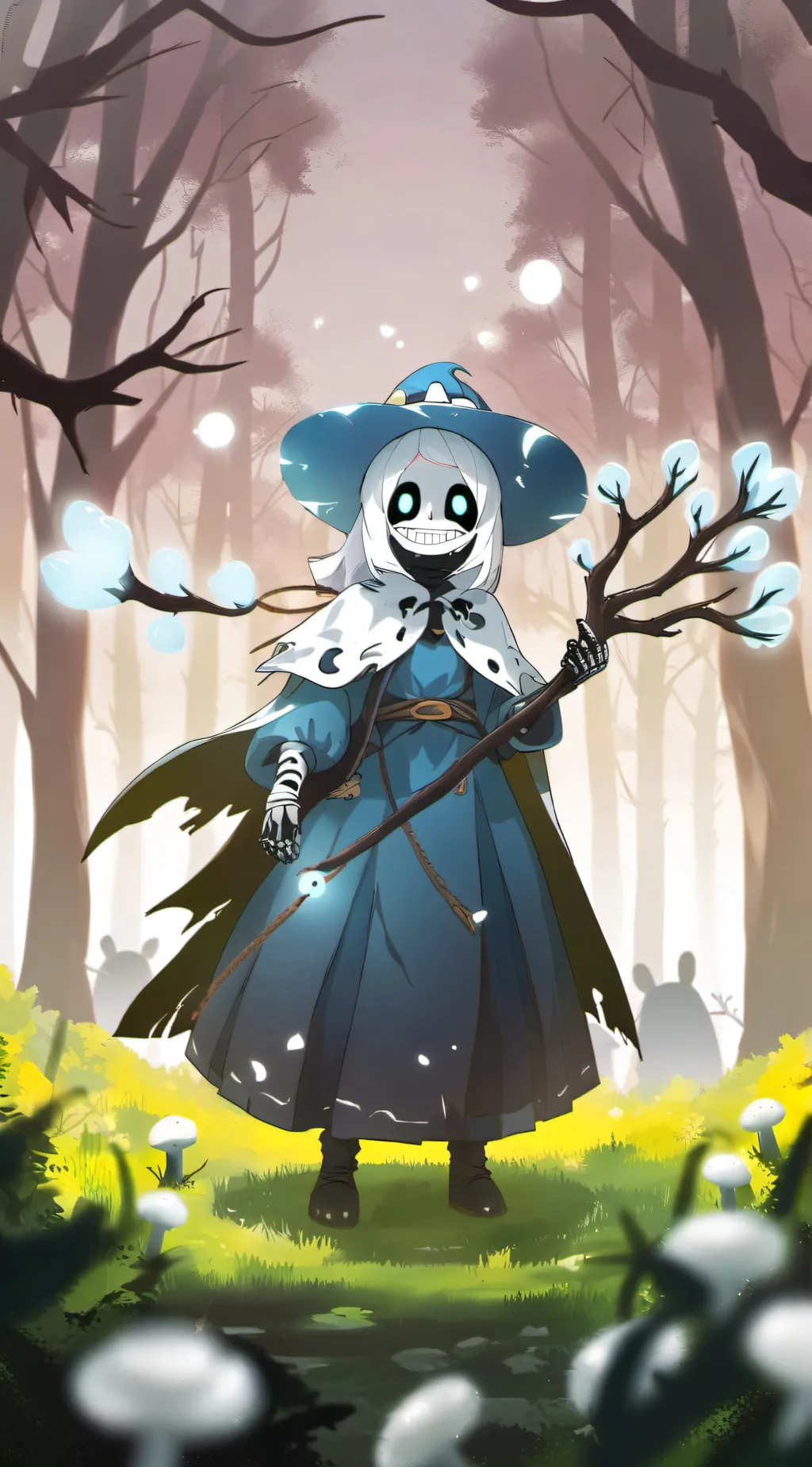 ai character: Sans  background