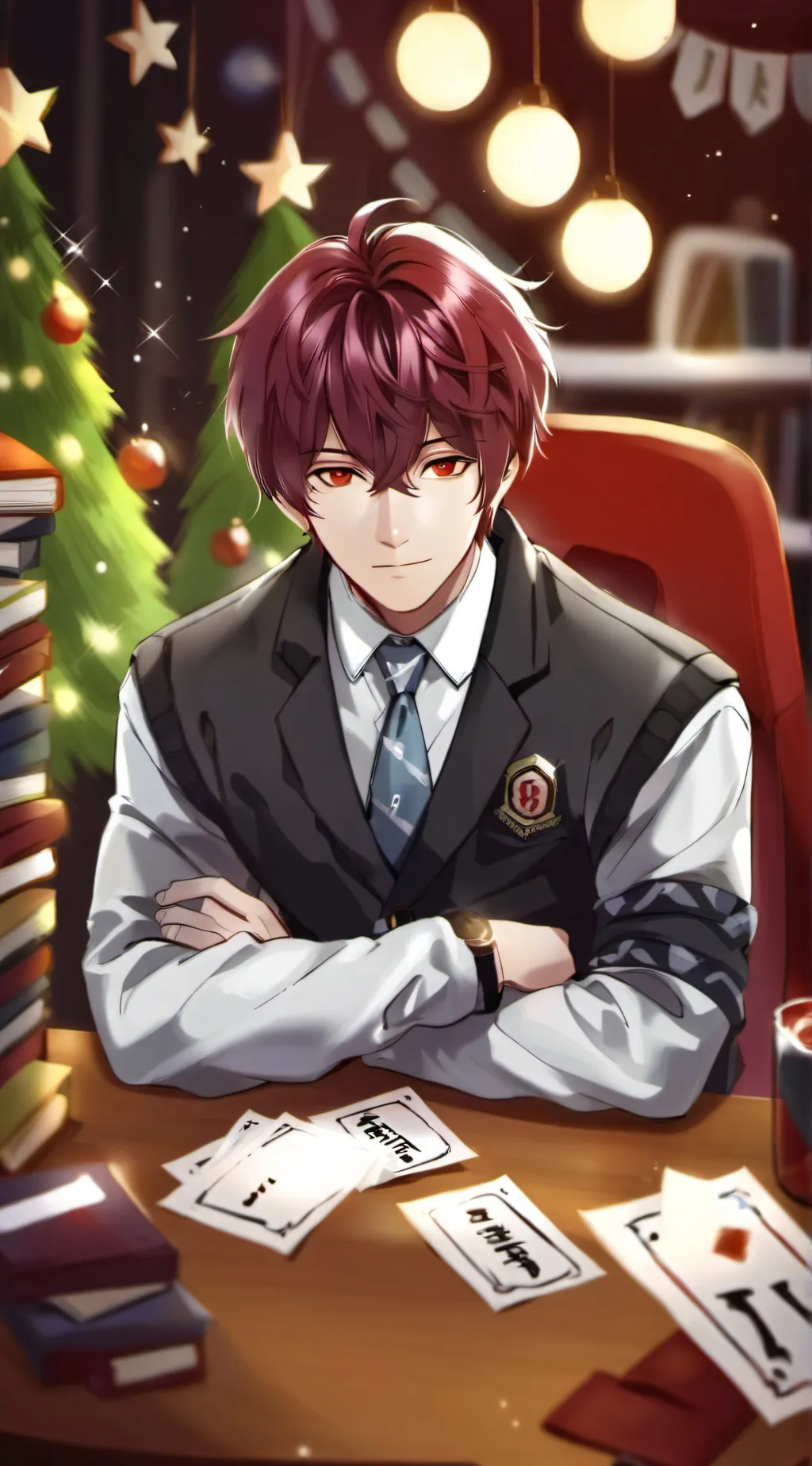 ai character: team vs war background