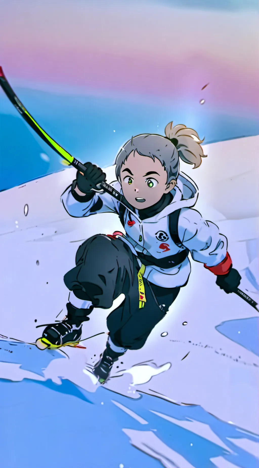 ai character: Maki (changing) background