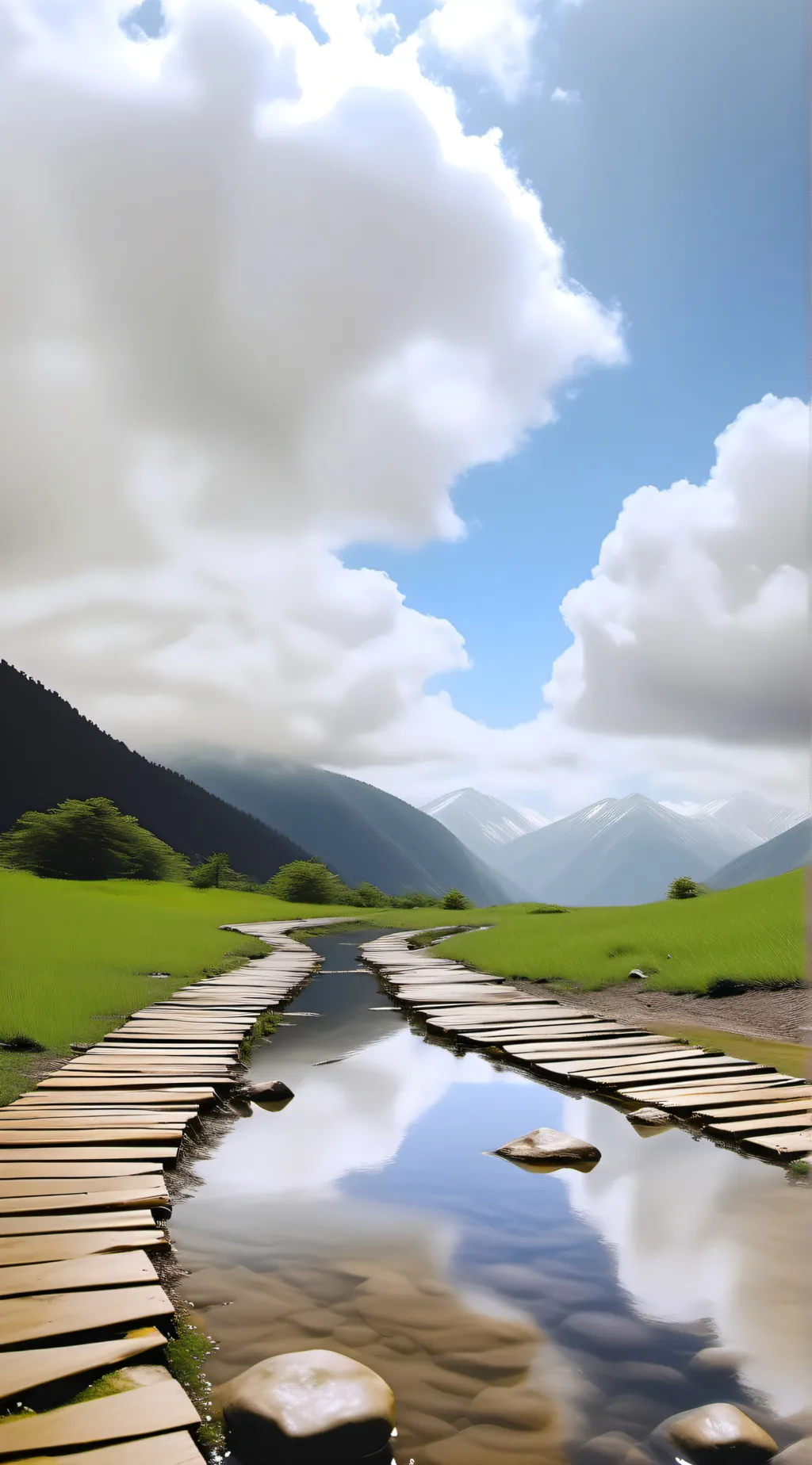 ai character: the sky background