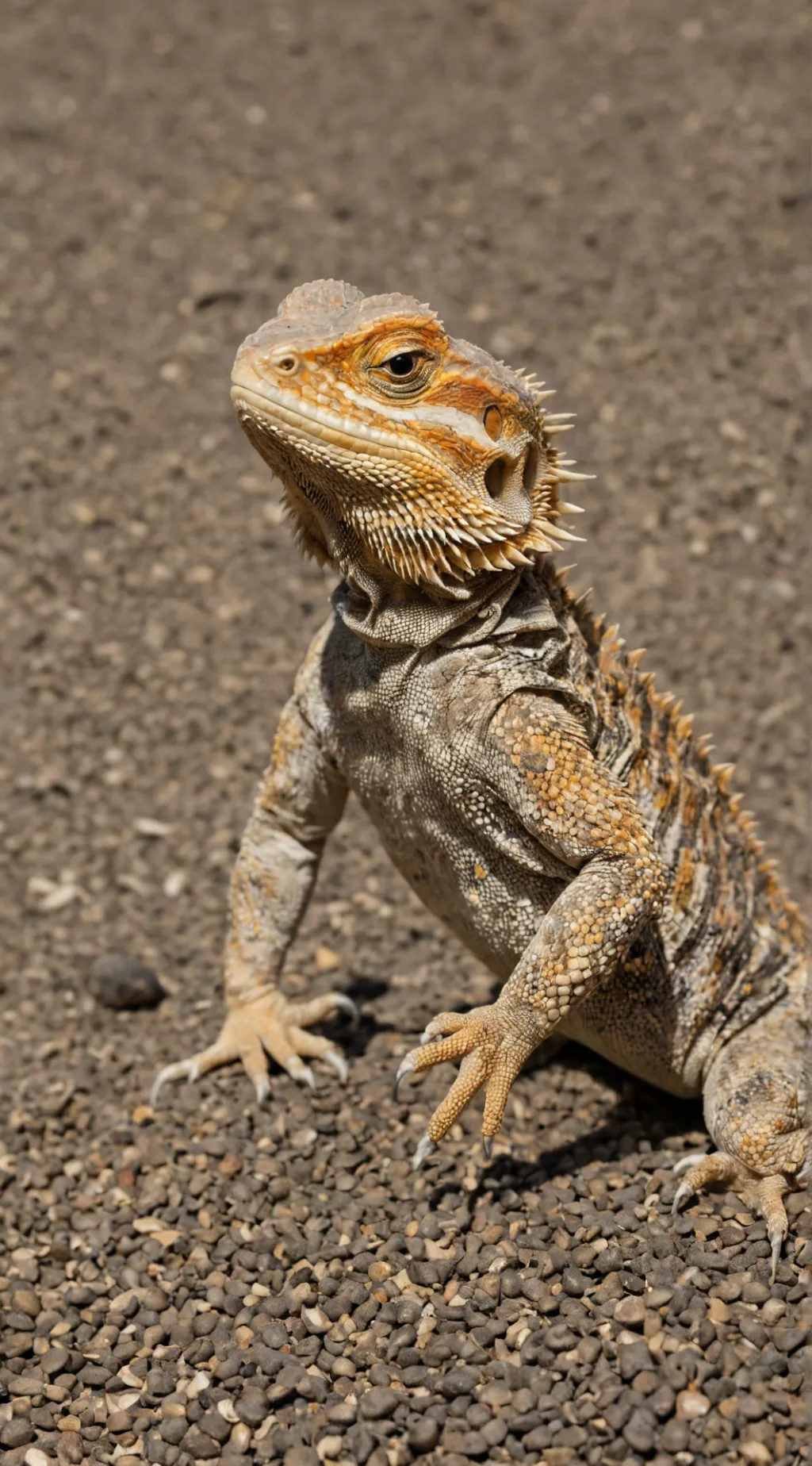 ai character: Bearded dragon background